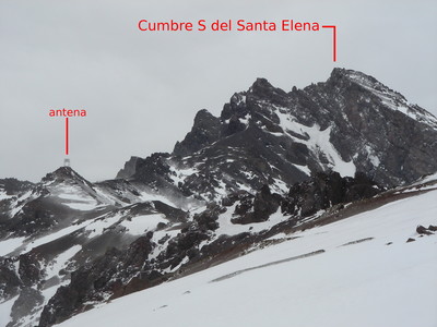 Le Santa Elena vu depuis la montée au Christ Redempteur fin juillet 2008. Le Santa Elena vu depuis la montée au Christ Redempteur fin juillet 2008.