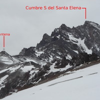Le Santa Elena vu depuis la montée au Christ Redempteur fin juillet 2008.
