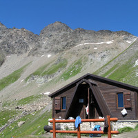 La cresta di salita vista dal bivacco Rosazza La cresta di salita vista dal bivacco Rosazza