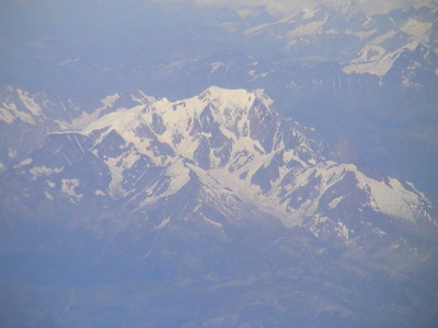Vue aérienne (versant W) du massif du mont Blanc au premier plan le glacier de Tré la Tête Vue aérienne (versant W) du massif du mont Blanc au premier plan le glacier de Tré la Tête