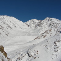La quebrada del Vallecitos le 18 aout 2008, vue depuis le sommet de l'Andresito.