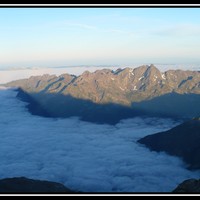 Belledonne et Vercors avec mer de nuage