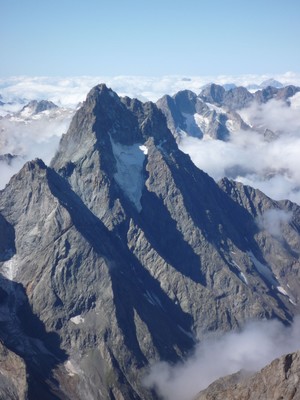 Face NW de l'aiguille du Plat de la Selle Face NW de l'aiguille du Plat de la Selle