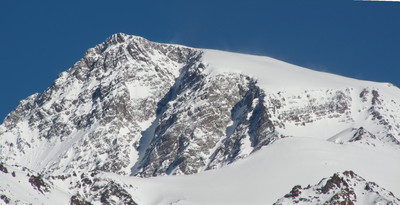 La cara SE del Cerro Rincon en invierno (agosto del 2008)