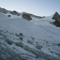 Vers le Trifthorn (à droite), à partir du replat 3050m.