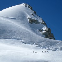 Trifthorn : arrivée au pied de la rimaye... (2)