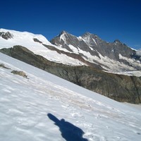 Alphubel, Täschhorn, Dom et Lenzspitze depuis l'Hohlaubgrat