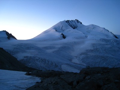 Rimpfischhorn, de l'Alphubel-Gletscher au Mellich-Gletscher