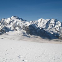Le massif du Mont Rose, depuis le sommet du Rimpfischhorn