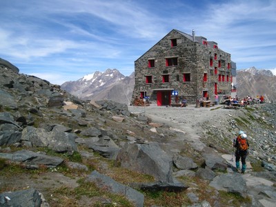Passage éclair par Brittaniahütte...