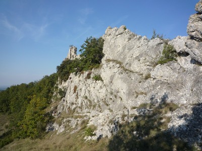 Baume-Cornillane : Les dalles vu depuis le château