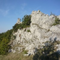 Baume-Cornillane : Les dalles vu depuis le château
