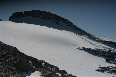 Pointe Ferrand - vue du col 3161m Pointe Ferrand - vue du col 3161m