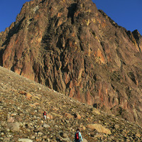 Pic du Midi d'Ossau, face SE de la Pointe Jean Santé