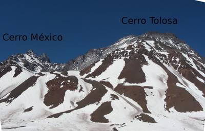 El México, el Tolosa y el filo que les une en oct. 08 (desde el W) El México, el Tolosa y el filo que les une en oct. 08 (desde el W)