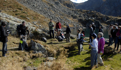 Nettoyage au lac du Crozet le 19 10 08 Nettoyage au lac du Crozet le 19 10 08