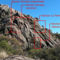 Sectores "Ferrata" y "La Tortuga" en Los Mogotes (Capilla del Monte)