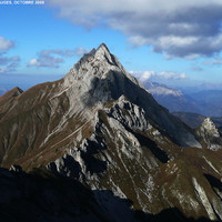Arcalod vu du Mont de la Coche