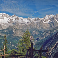 Mt.Blanc - Jorasses Vu du sud