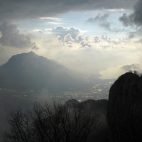 dopo la pioggia l'apparizione del Monte Barro...