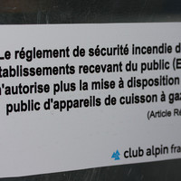 Suppression du gaz au refuge des Evettes