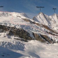 Alphubel - voie normale depuis Längflue