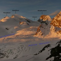 La vue depuis la Britanniahütte