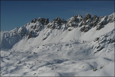 Pointe de la Portette et Grande Parei - vu du Mont Rosset Pointe de la Portette et Grande Parei - vu du Mont Rosset