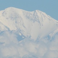 Zoom sur la partie supérieure de la face S du Cerro Plata (le 06/12/2008)