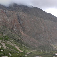 La Muralla Amarilla vue du SSW, depuis le primer tapón d'Arenales