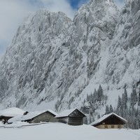 En hiver, au pied du Mont Chauffé