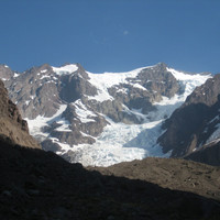 Juncal vu d'au-dessus du camp de base