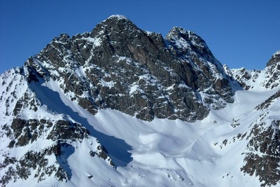la parete S della Cima Viola la parete S della Cima Viola