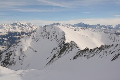 La Pointe de la Combe Bénite : Couloirs N et Face W La Pointe de la Combe Bénite : Couloirs N et Face W