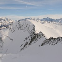 La Pointe de la Combe Bénite : Couloirs N et Face W