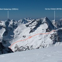 Le versant E du Col du Chéret