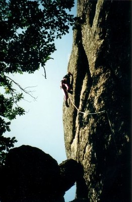 Tir la Crampe, 6a+ Tir la Crampe, 6a+