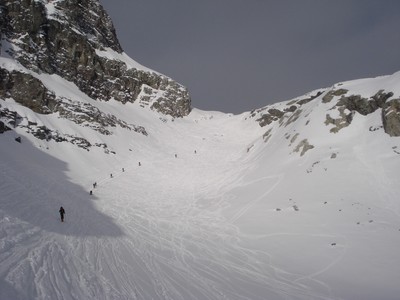 En vue du col entre les 2 Chärpf