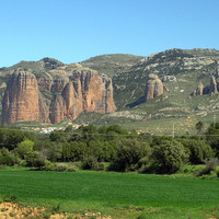 Los Malos de Riglos : vue générale