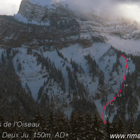 Voie "Besoin Deux Ju" - Gorges de l'oiseau - Chamechaude