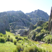 El valle de los Lisos en Los Gigantes (Sierras Grandes de Cordoba)