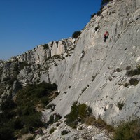 Vivi dans un 5a du secteur Blériotte (Mouriès, face S).