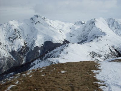 Traversata dal Monte Bar al Gazzirola. A sinistra il Camoghè Traversata dal Monte Bar al Gazzirola. A sinistra il Camoghè