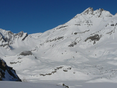 Dents du Midi, Haute Cime versant Salanfe
