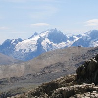 massif des écrins, de l'arête du roc de la balme