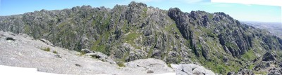 Panorama vers W depuis le sommet du Cerro de la Cruz Panorama vers W depuis le sommet du Cerro de la Cruz