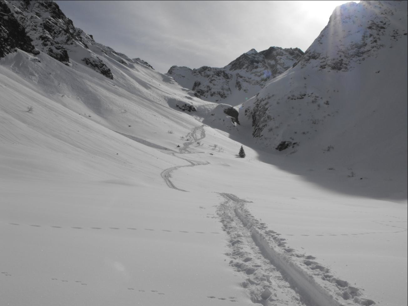 Trace vers la Marmottane