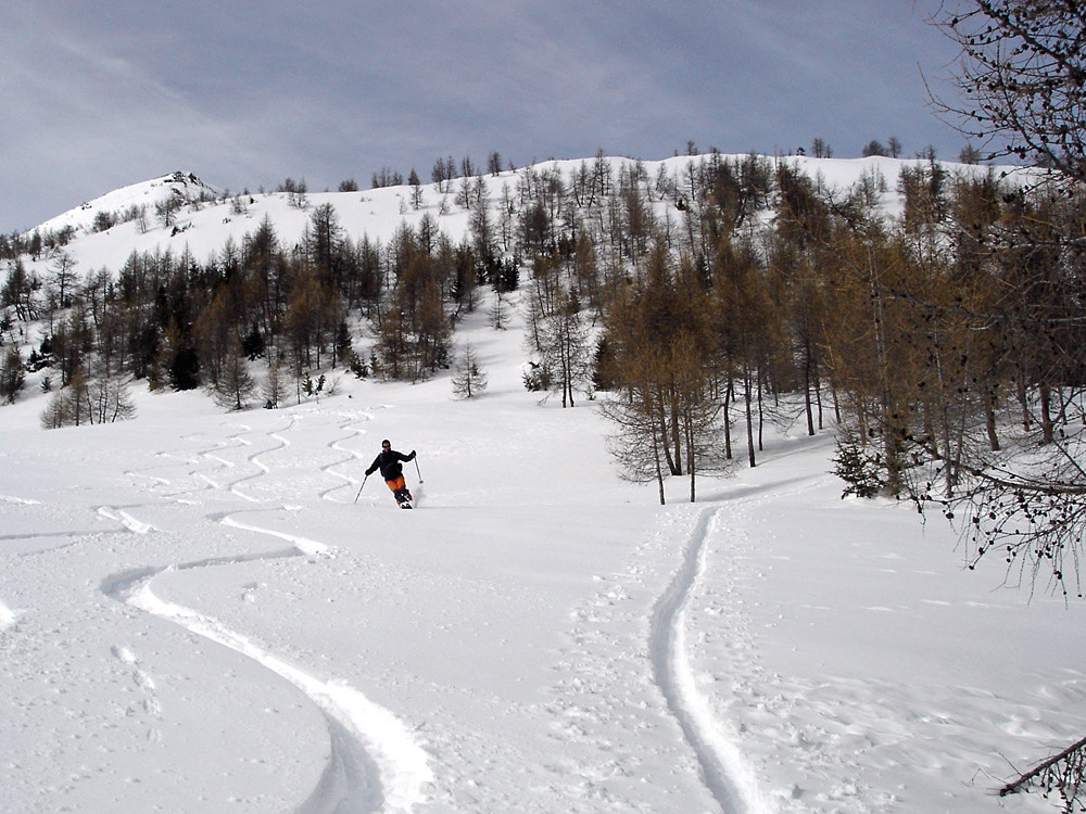 la bella neve incontrata a Li Piani...