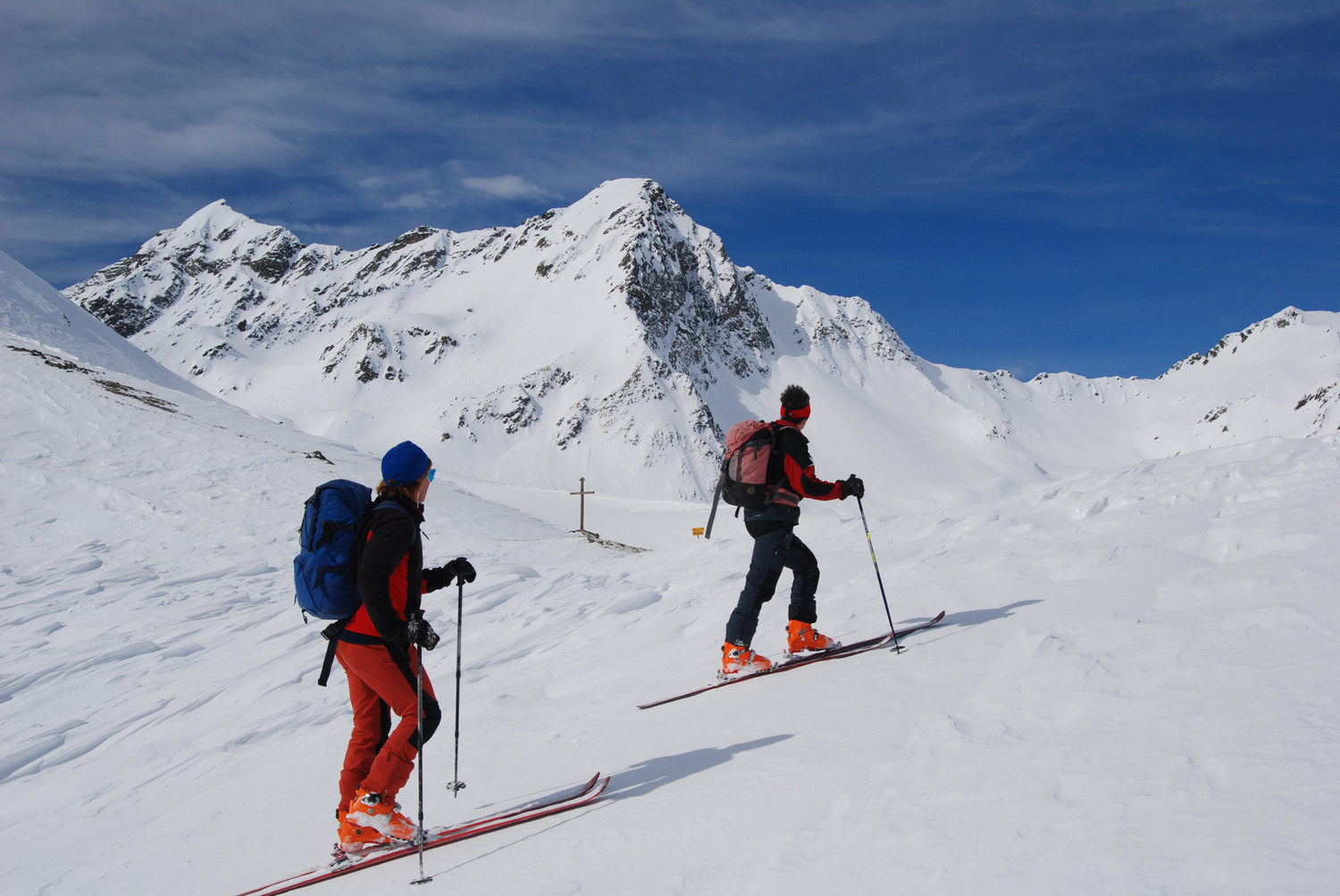 Durante la salita al Corn dal Solcun al Passo tre Croci 2348 m.