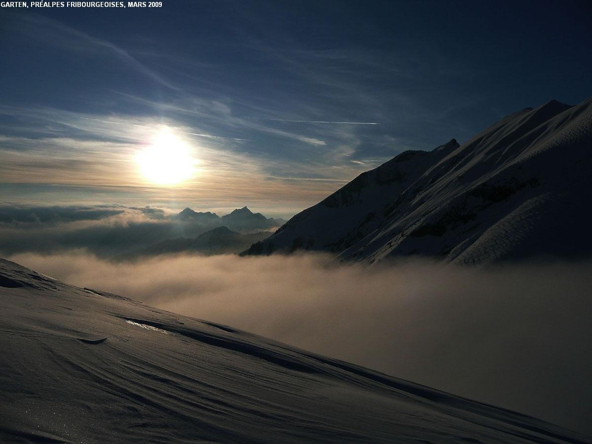 Sommet du Garten, vue sur les Vanils